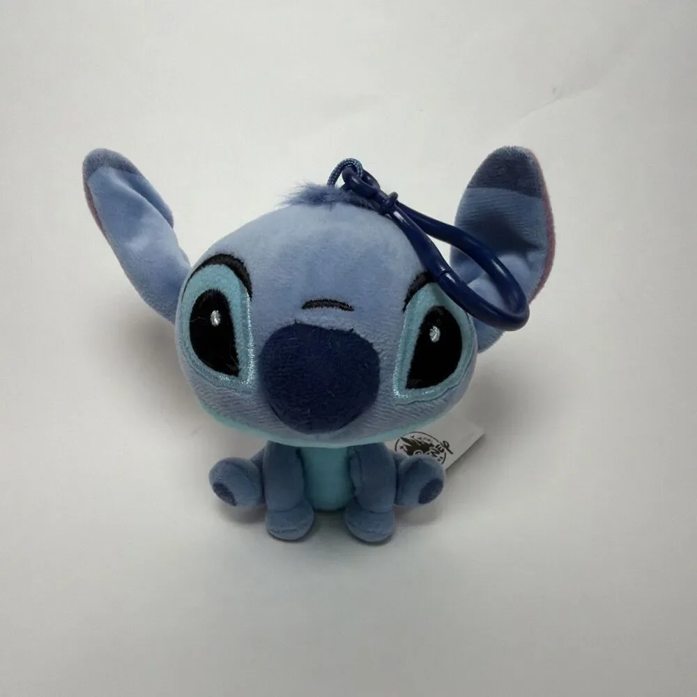 3 Disney Character Plush Clip On & Keychain, Stitch,Pluto & Eeyore